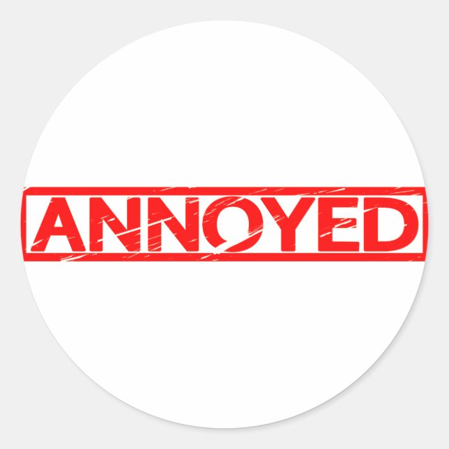 Sticker Rond Timbre agacé (Devant)