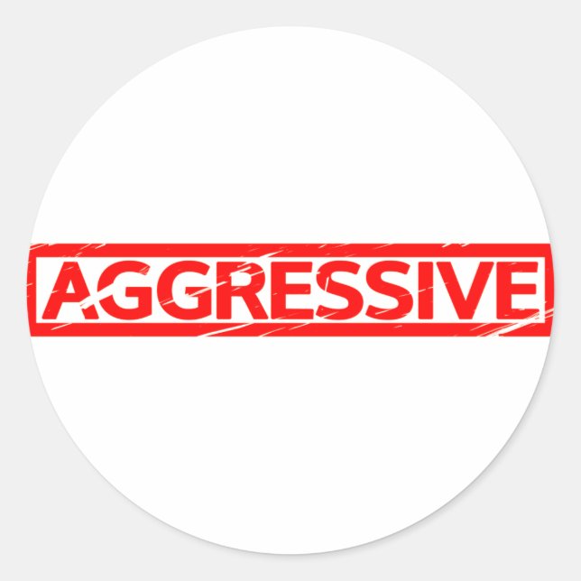 Sticker Rond Timbre agressif (Devant)