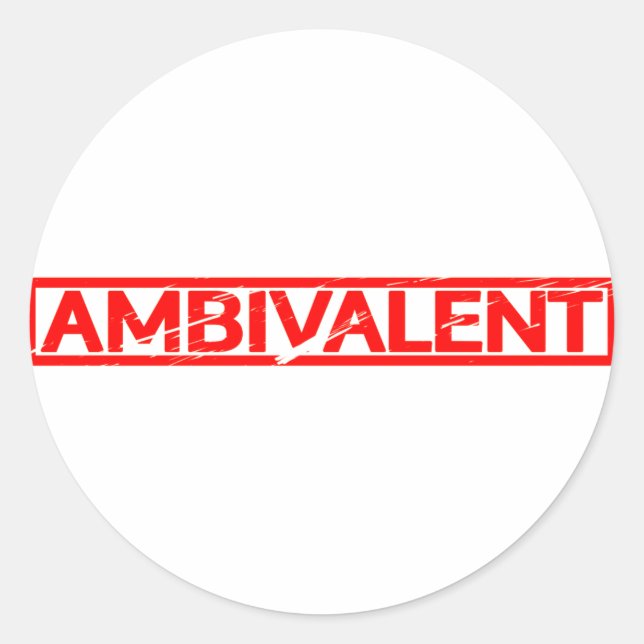 Sticker Rond Timbre ambivalent (Devant)