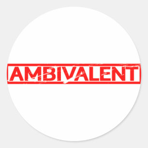 Sticker Rond Timbre ambivalent