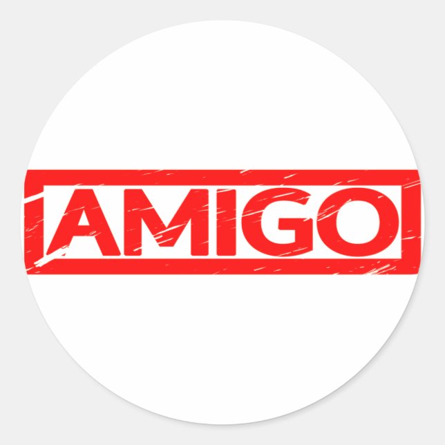 Sticker Rond Timbre Amigo (Devant)