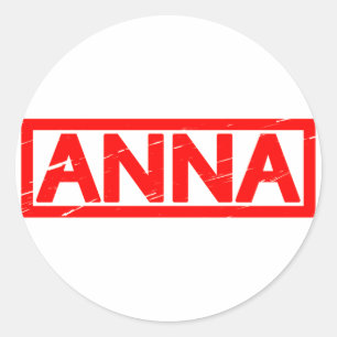 Sticker Rond Timbre Anna