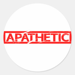 Sticker Rond Timbre apathique
