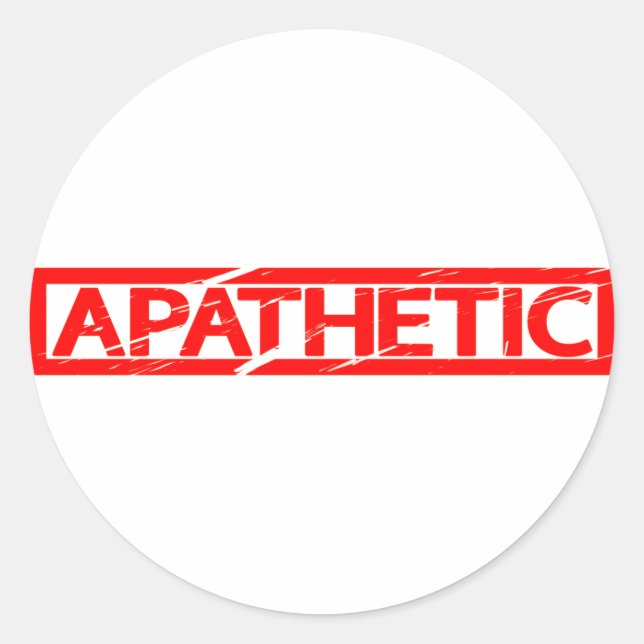 Sticker Rond Timbre apathique (Devant)