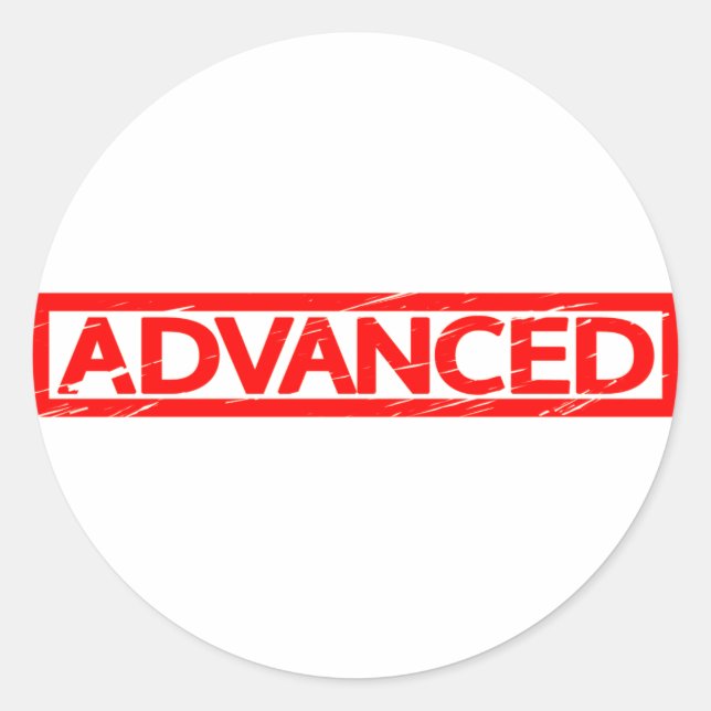 Sticker Rond Timbre avancé (Devant)