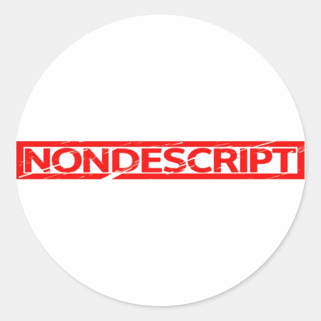 Sticker Rond Timbre banal (Devant)