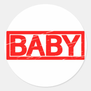 Sticker Rond Timbre bébé
