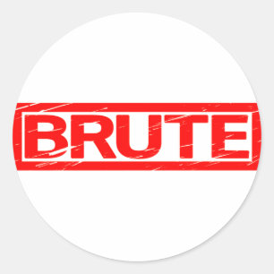 Sticker Rond Timbre Brute