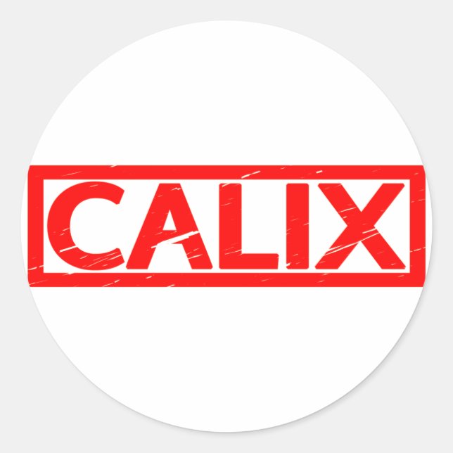 Sticker Rond Timbre Calix (Devant)