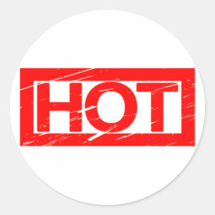 Sticker Rond Timbre chaud