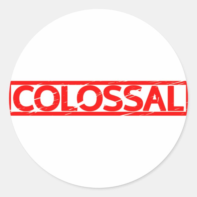 Sticker Rond Timbre colossal (Devant)
