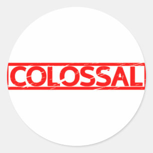 Sticker Rond Timbre colossal