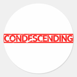 Sticker Rond Timbre condescendant