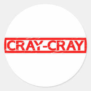 Sticker Rond Timbre Cray Cray