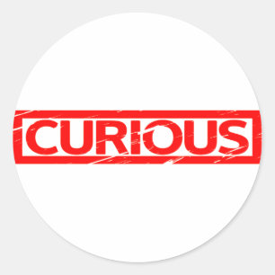 Sticker Rond Timbre curieux