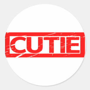 Sticker Rond Timbre Cutie