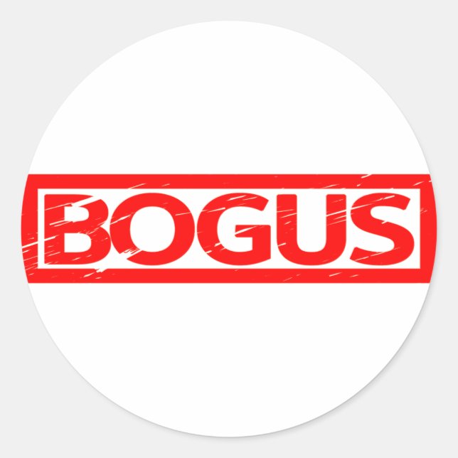 Sticker Rond Timbre de Bogus (Devant)