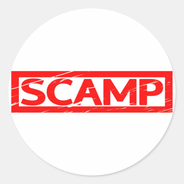 Sticker Rond Timbre de camp (Devant)