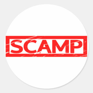 Sticker Rond Timbre de camp