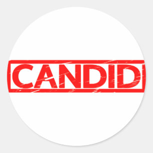 Sticker Rond Timbre de Candid
