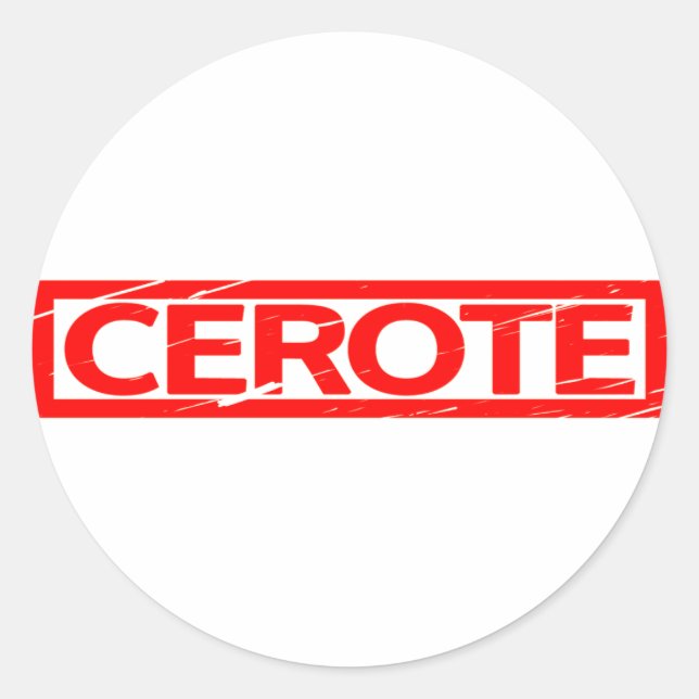 Sticker Rond Timbre de certificat (Devant)