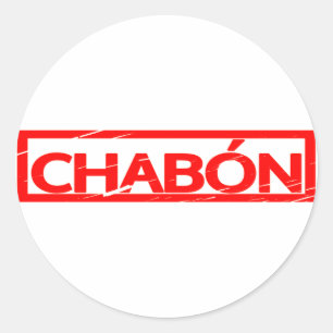 Sticker Rond Timbre de Chabón