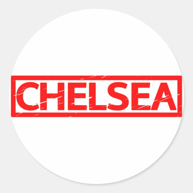 Sticker Rond Timbre de Chelsea (Devant)
