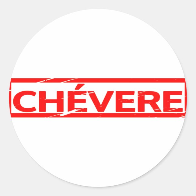 Sticker Rond Timbre de Chévere (Devant)