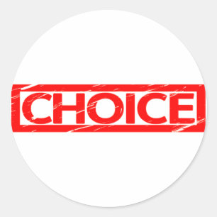 Sticker Rond Timbre de choix
