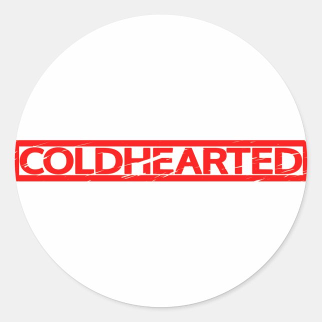 Sticker Rond Timbre de coeur (Devant)