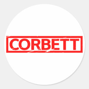 Sticker Rond Timbre de Corbett