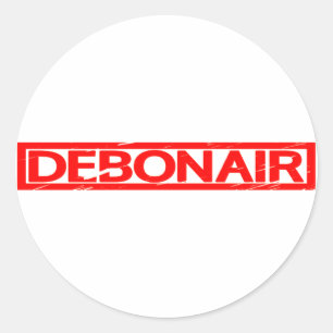Sticker Rond Timbre de Debonair