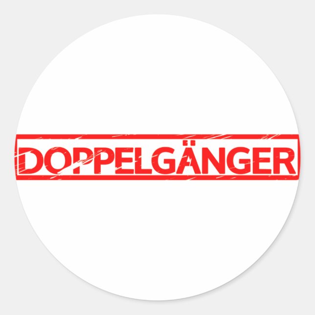Sticker Rond Timbre de Doppelgänger (Devant)