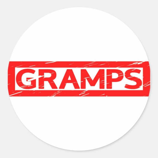 Sticker Rond Timbre de Gramps (Devant)
