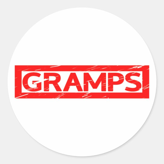 Sticker Rond Timbre de Gramps (Devant)