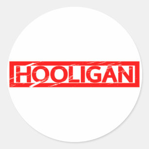 Sticker Rond Timbre de Hooligan