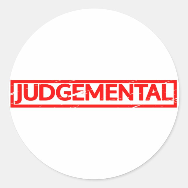 Sticker Rond Timbre de jugement (Devant)