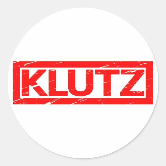 Sticker Rond Timbre de Klutz (Devant)