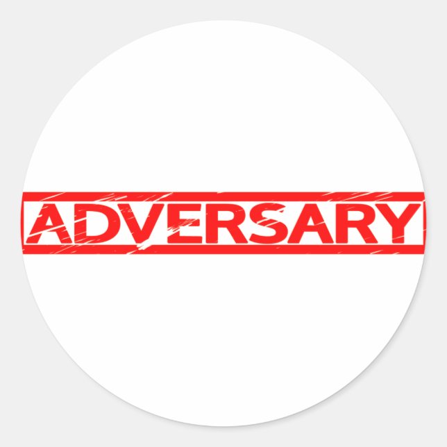 Sticker Rond Timbre de l'adversaire (Devant)