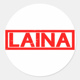 Sticker Rond Timbre de Laina