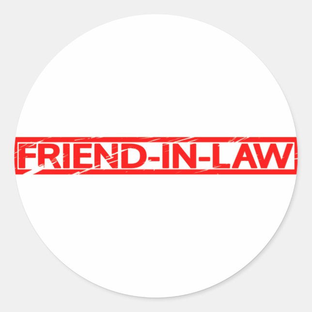 Sticker Rond Timbre de l'ami (Devant)