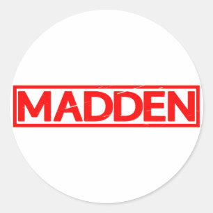 Sticker Rond Timbre de Madden