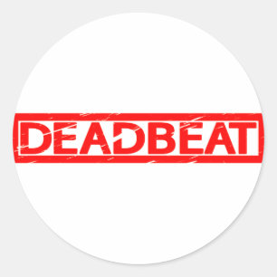 Sticker Rond Timbre de mauvais payeur