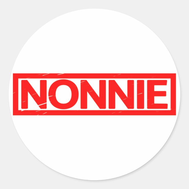 Sticker Rond Timbre de Nonnie (Devant)