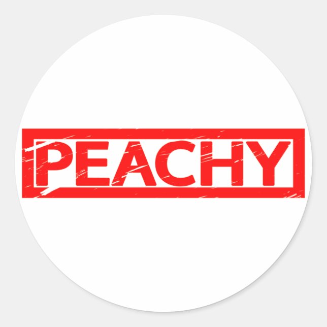 Sticker Rond Timbre de pêche (Devant)