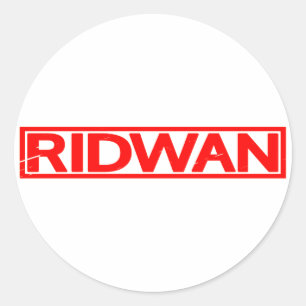 Sticker Rond Timbre de Ridwan