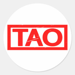 Sticker Rond Timbre de Tao