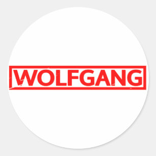 Sticker Rond Timbre de Wolfgang