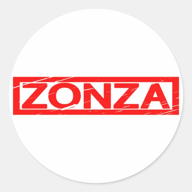 Sticker Rond Timbre de Zonza (Devant)