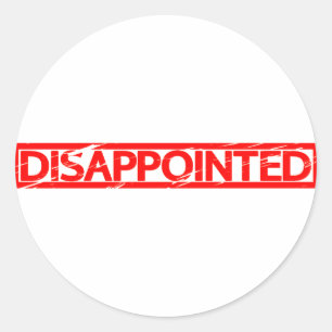 Sticker Rond Timbre décevant